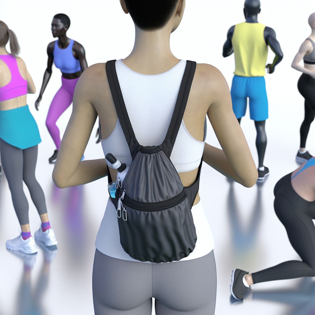 Image demonstrating Back pouch in the Fitness context